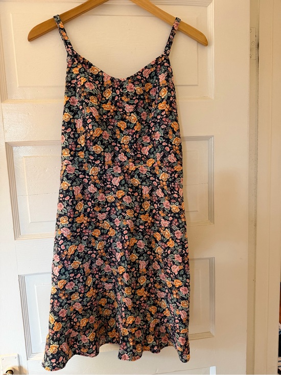 Old Navy Dresses & Skirts - Old Navy Navy Floral Camisole Dress with Pink and Orange Blooms